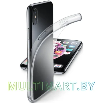  Чехол Cellular Line Fine для Apple iPhone XS Max (прозрачный) картинка 2